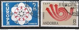 1973 Andorra ES  Mi. 84-5 Used     Europa - 1973