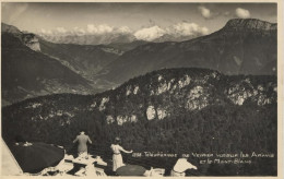 74299 01 06 - VEYRIER - TELEPHERIQUE - VUE SUR LES ARAVIS ET LE MONT-BLANC - Veyrier