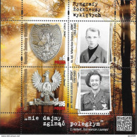 2020 Polen Polska  Mi. Bl. 296 **MNH   Abzeichen Der Kämpfer Des Antikommunistischen Widerstands - Neufs