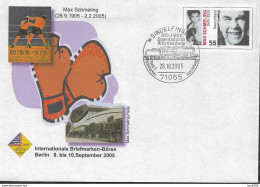 2005 Deutschland Allem. Fed. Germany  Sonderumschlag Mi. USo 102 Used   Max Schmeling - Enveloppes - Oblitérées