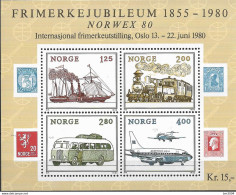 1980  Norwegen Mi. Bl. 3 **MNH  Internationale Briefmarkenausstellung NORWEX ’80, Oslo - Neufs