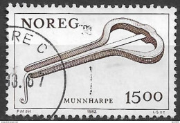 1982 Norwegen Mi. 864 Used   Musikinstrumente : Maultrommel - Usados