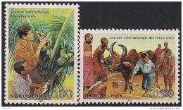 1988 UNO Genf Mi. 167-8 **MNH   Internationaler Tag Des Entwicklungshelfers - Nuovi