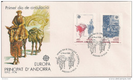 1988  Andorra Esp.  Mi. 200-1 FDC  Europa - Lettres & Documents