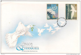 1995 Isle Of  Man     Mi.  627-8 FDC  Europa: Frieden Und Freiheit - 1995
