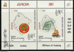 2007 Montenegro  Mi. Bl 6 **MNH Europa : Pfadfinder - 2007