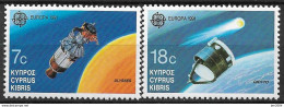 1991 Zypern    Mi. 771-2**MNH   Europa: Europäische Weltraumfahrt. - 1991