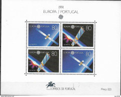 1991 Portugal    Mi. Bl.. 78 **MNH   Europa: Europäische Weltraumfahrt. - 1991