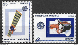 1991 Andorra ES   Mi. 221-2** MNH  Europa : Europäische  Weltraumfahrt - 1991