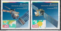 1991 Deutschland    Mi. 1526-7** MNH  Europa : Europäische  Weltraumfahrt - 1991