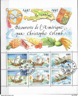 1992 Monaco     Mi. Bl. 55 Used Europa: 500. Jahrestag Der Entdeckung Von Amerika - 1992