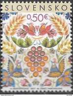 2017 Slowakei Mi. 830 **MNH   Weihnachten Geschenke Der Natur; Wandmalerei In Der Kirche Von Vajnory, Bratislava - Unused Stamps