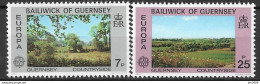 1977 Guernsey   Mi. 147-8 **MNH  Europa: Landschaften. - Guernesey