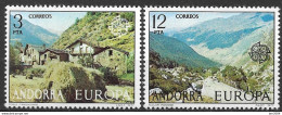1977 Andorra ES  Mi. 107-8 **MNH . Europa: Landschaften. - 1977