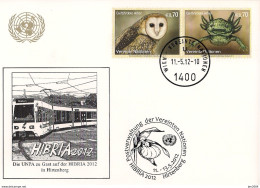 2012 UNO Wien Mi. 751-2 WEISSE KARTE - White Card  HIRBRIA 2012 - FDC