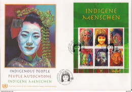 2012  UNO Wien Mi. Bl 32  FDC  . : Indigene Menschen ( - FDC