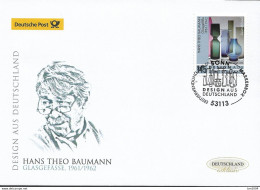 2017 Deutschland  Allem. Fed. Germany  Mi. 3330 FDC   Design Aus Deutschland Glasgefäße Von Theo Baumann - 2011-…