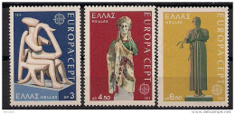 1974 Griechenland Gréce     Mi.  1166-8**MNH Europa :Skulpturen - 1974