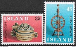 1976 Island  Mi. 514-5**MNH  Europa: Kunsthandwerk - 1976