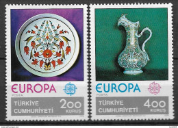 1976 Türkei Mi. 2385-6 **MNH   Europa: Kunsthandwerk - 1976