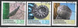 2004 Liechtenstein  Mi.  1365-7 Used     . Fossilien Aus Liechtenstein - Used Stamps