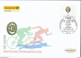 2013 Deutschland Germany. Mi.2999 FDC  100 Jahre Deutsches Sportabzeichen - 2011-…