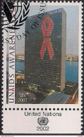 2002 UNO NEW YORK   MI. 912 Used Gemeinsames Programm Der Vereinten Nationen Zur AIDS-Bekämpfung - Gebraucht
