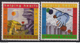 2001 UNO NEW YORK   MI. 860-1  **MNH    Internationales Jahr Des Ehrenamtes: Gemäldeausstellung „Ein Herz, Eine We - Ongebruikt