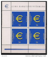 2002 Deutschland Allem. Fed. Mi. 2234 **MNH Bloc Of 4pc - Europese Gedachte