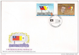 2002 Taiwan Mi. 2783-4 FDC   Diplomatischer Beziehungen Mit Der Vatikanstadt - FDC