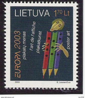 2003 Litauen  Mi. 816   **MNH  Europa: Plakatkunst - 2003