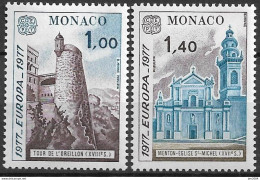 1977  Monaco   Mi. 1273-4 **MNH  Europa: Landschaften. - 1977