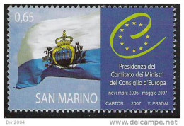2007 San Marino Mi. 2285 **MNH    Vorsitz San Marinos Im Euroarat - Europese Gedachte