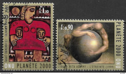 2000 UNO Genf Mi. 389-0 Used   „Unsere Welt Im Jahr 2000“ - Usados