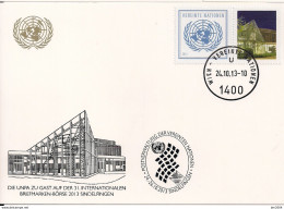 2013 UNO Wien Mi. 797  WEISSE KARTE - White Card Sindelfingen - FDC