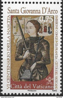 2012  Vatikan Mi. 1737 **MNH  600. Geburtstag Der Hl. Jeanne D’Arc. - Unused Stamps