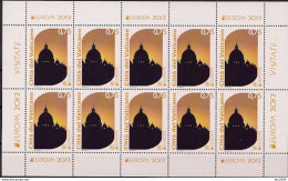 2012  Vatikan Mi. 1740-1**MNH Europa: Besuche - Unused Stamps