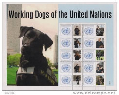 2011 UNO NEW YORK - GRUSSMARKEN BOGENMi. 1253**MNH Working Dogs Of United Nations**MNH - Blocs-feuillets