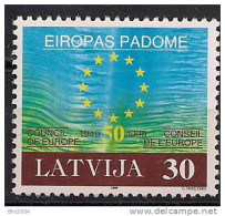 1999 Lettland Latvija  Mi. 500 **MNH   Conseile De L`Europe - Europese Gedachte