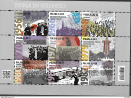 2020 Polen Polska  Mi. 5190-8 **MNH    Der Weg Zur Freiheit - Unused Stamps
