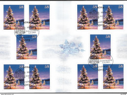 2013  Deutschland Germany . Mi. 3041 MH 95   FD - Used  Weihnachten. :Weihnachsbaum In Winterlandschaft - 2011-2020