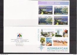 2004 Aserbeidschan   Mi. 573-4 D ** MNH  Booklet Europa: Ferien - 2004