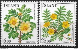 1984 Iceland Island Mi. 612-3 **MNH  Blumen - Unused Stamps