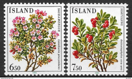 1984 Iceland Island Mi. 619-20 **MNH   Blumen - Unused Stamps