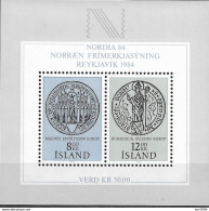 1983 Iceland Island Mi. Bl 5 **MNH  Internationale Briefmarkenausstellung NORDIA ’84, Reykjavik - Unused Stamps