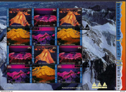 2002 UNO NEW YORK   MI. 896-9 Used   . Internationales Jahr Der Berge. - Blocks & Sheetlets