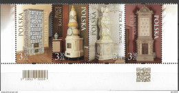 2020 Polen Polska Mi.  3269-72 **MNH Kachelöfen - Unused Stamps
