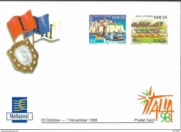 1998 Malta Mi. P 37 **MNH  ITALIA 98 - 1998