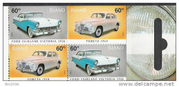 2004 Island Booklet Mi  MH 17-18  ** MNH Alte Automobile. - Unused Stamps