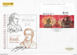 2004 Deutschland Germany Mi. Bl. 65 FDC  200. Jahrestag Der Uraufführung Von „Wilhelm Tell“ - 2001-2010